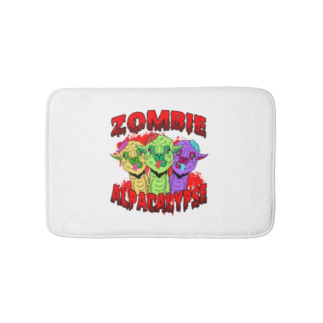 Halloween Llama Alpaca Funny Lama Glama Coola Gift Badrumsmatta (Framsidan)