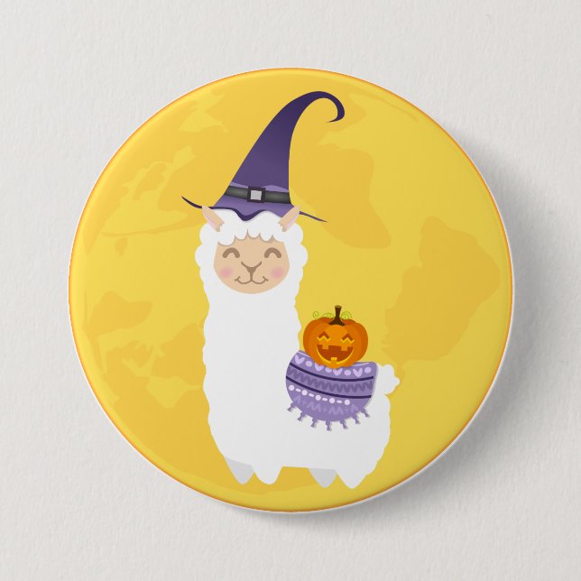 Halloween Llama Knapp (Framsida)