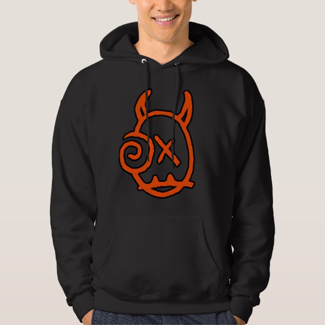 Halloween-logotyp Hoodie (Framsida)