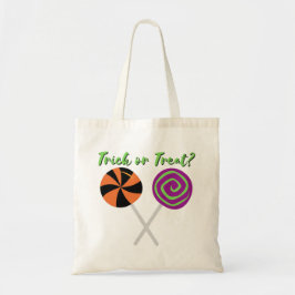 Halloween Lollipops Bus eller godis Tote Bag Tygkasse