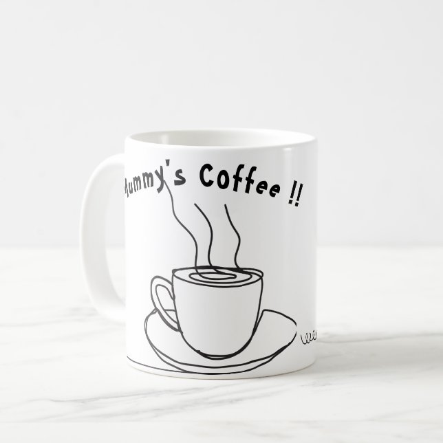 Halloween lönsam mummy-kaffe ☕ Mugg (Framsida vänster)