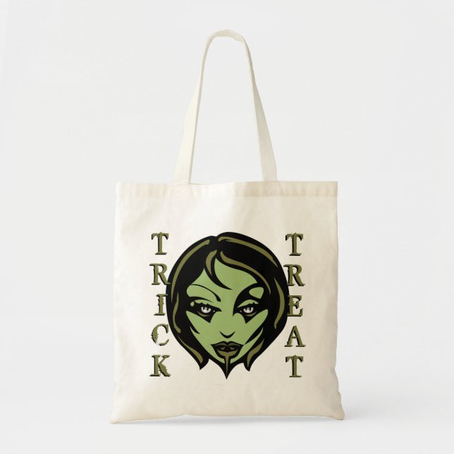 Halloween Loot Bag Zombie Tote Bag Anpassade Tygkasse (Framsidan)