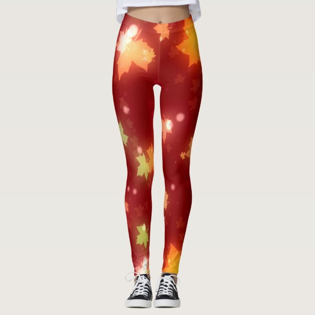 Halloween Löv Autumn Leggings (Framsida)