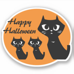 Halloween Lucky Svarta katter Klistermärken