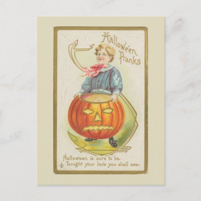Halloween Lurass-Vintage Vykort (Framsida)
