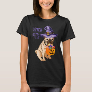 Halloween-lustig häxa, söt eller sur dräkt t shirt