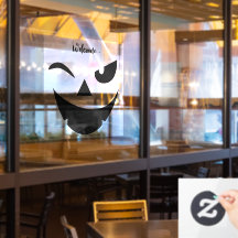 Halloween-lustig pumkin ansikte Window Cling