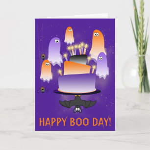Halloween Lycklig Boo Day Kort