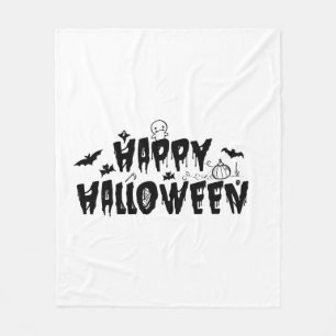 Halloween Lycklig Fleecefilt