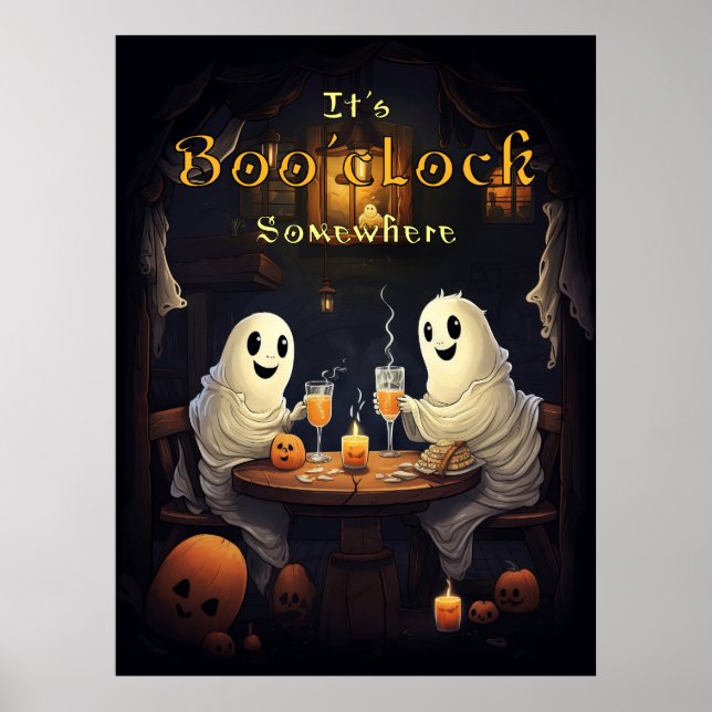 Halloween Lycklig Hour Poster (Framsidan)
