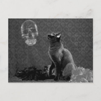 Halloween Lycklig och Ghost Vykort