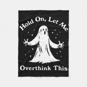 Halloween Lynny Ghost låter mig tänka över det här Fleecefilt