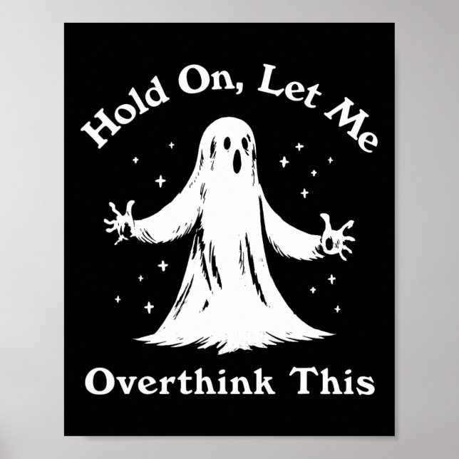 Halloween Lynny Ghost låter mig tänka över det här Poster (Framsidan)
