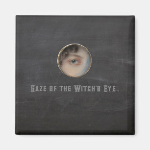 Halloween Macabre Creepy Witch Öga Magnet
