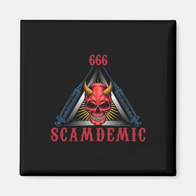 Halloween Mad Scientist Evil Genius Magnet (Framsidan)