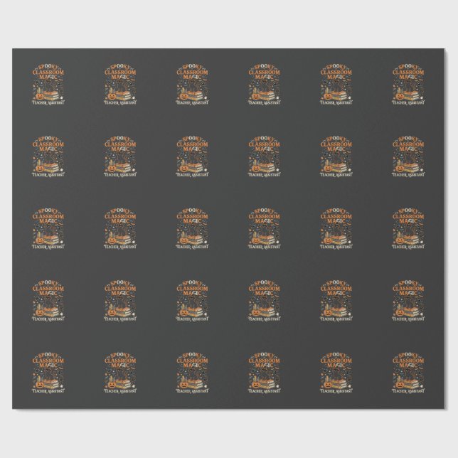 Halloween Magi i klassrummet Presentpapper (Platt)