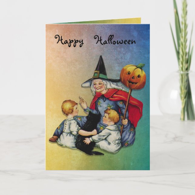 Halloween magi kort (Framsida)