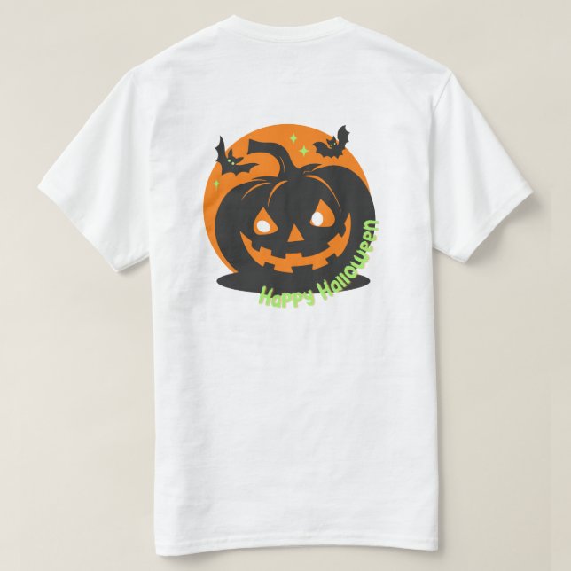 Halloween magi och mörker förenar t shirt (Design baksida)