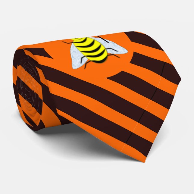Halloween Magic Bee Witch Orange och Black Rand Slips (Rullad)