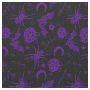 Halloween Magic Lila Tyg