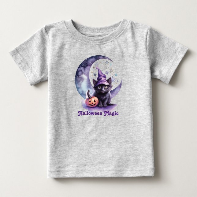 Halloween Magic Linne T-Shirt (Framsida)