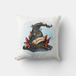 Halloween Magic Witches Hat Dekorativ kudde