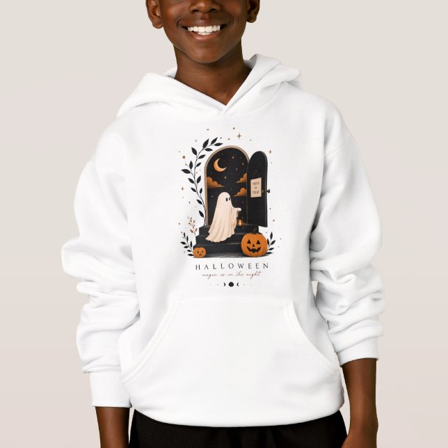Halloween Magisk Dörr – Kuslig Natt T Shirt (Framsida)