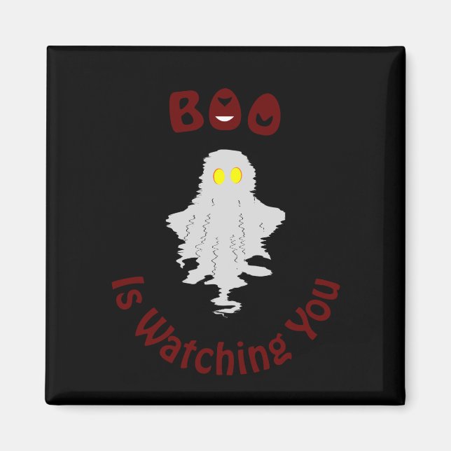 Halloween-magnet | Boo iakttar dig Magnet (Framsidan)