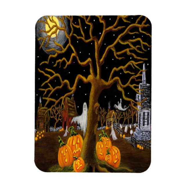 Halloween Magnet "Hörde du nåt?" (Vertikal)