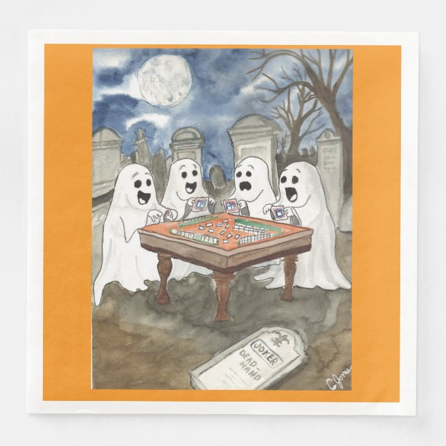 Halloween Mahjong Pappersservett (Framsida)