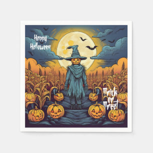 Halloween Majsfält & Fågelskrämma Pappersservett