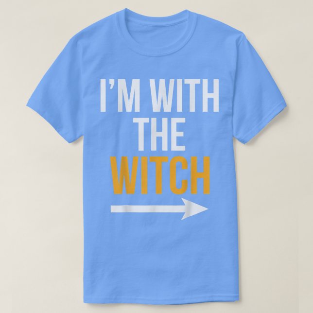 Halloween Male Im med Witch Costume Funny Cou T Shirt (Design framsida)