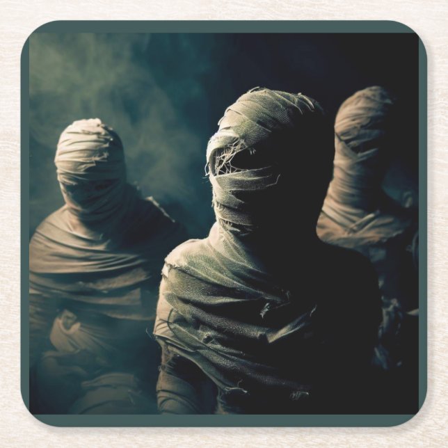 Halloween - mamma 4 underlägg papper kvadrat (Framsidan)