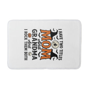 Halloween Mamma Mormor Vintage Häxa Tröja Design_1 Badrumsmatta