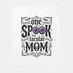 Halloween Mamma Skräckinjagande Vintage Gravyr T-S Fleecefilt