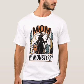 Halloween Mamma Tröja Skräck Monster Familj Design