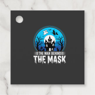 Halloween Man Behind the Mask Haunted House Gåvor Etiketter