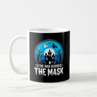 Halloween Man Behind the Mask Haunted House Kaffemugg