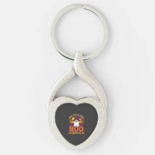 Halloween-man Denna är lite spökig design Twisted Heart Silverfärgad Nyckelring
