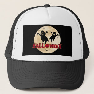 Halloween Månad Silhuett Spöken Fladdermöss Keps