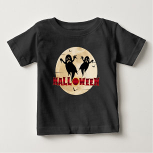 Halloween Månad Silhuett Spöken Fladdermöss T Shirt