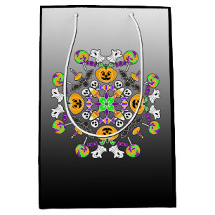 Halloween Mandala Spöken, Pumpkins, Fladdermöss oc
