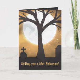 Halloween måne kort