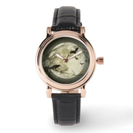 Halloween Måne-Kråkor Armbandsur