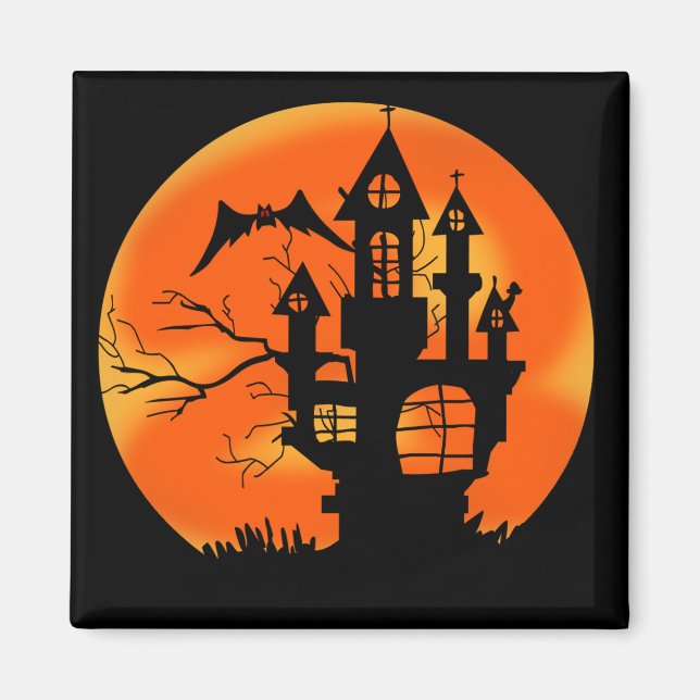 Halloween Måne Magnet (Framsidan)
