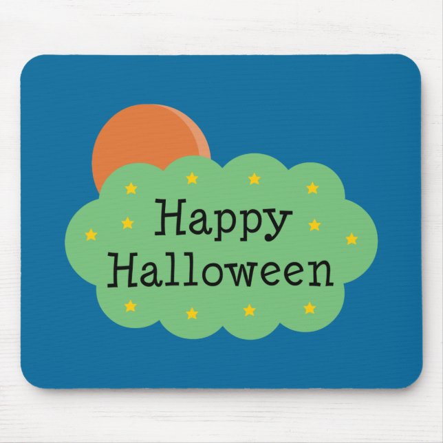 Halloween Måne Musmatta (Framsidan)