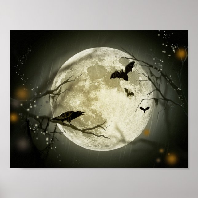 Halloween Måne Poster (Framsidan)