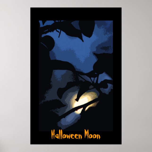 Halloween Måne Poster (Framsidan)