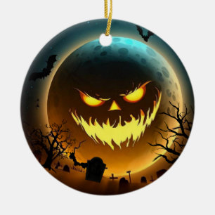 Halloween/måne/pumpkin Julgransprydnad Keramik