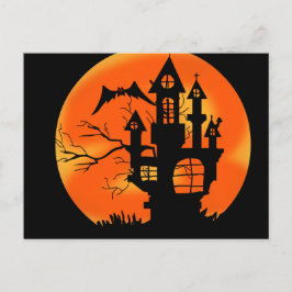 Halloween Måne Vykort